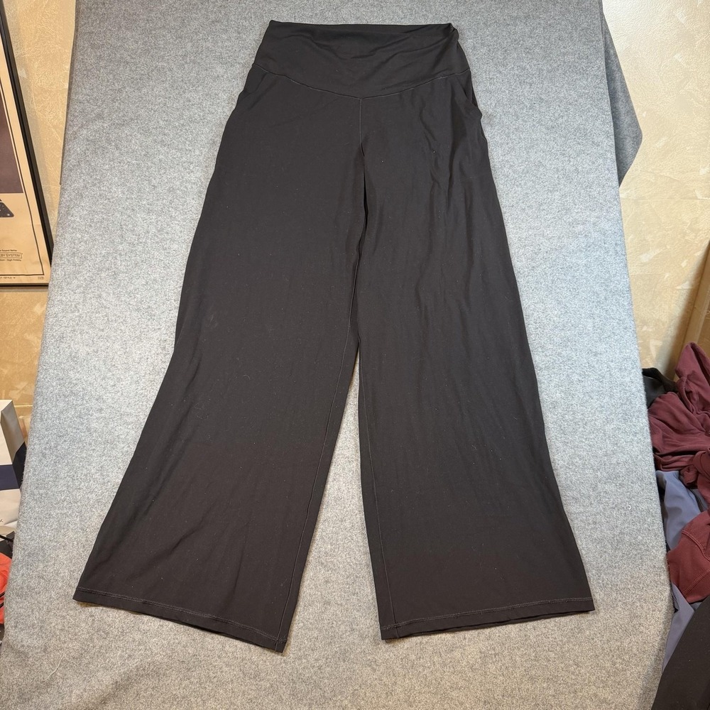 OFFLINE By Aerie Sweatpants Womens XL Black Real Me Xtra Hi Rise Wide Leg Yoga